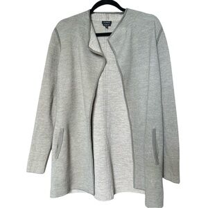 Talbots Womens Open Knit Cardigan Long Sleeves Pure Merino Wool Size Medium